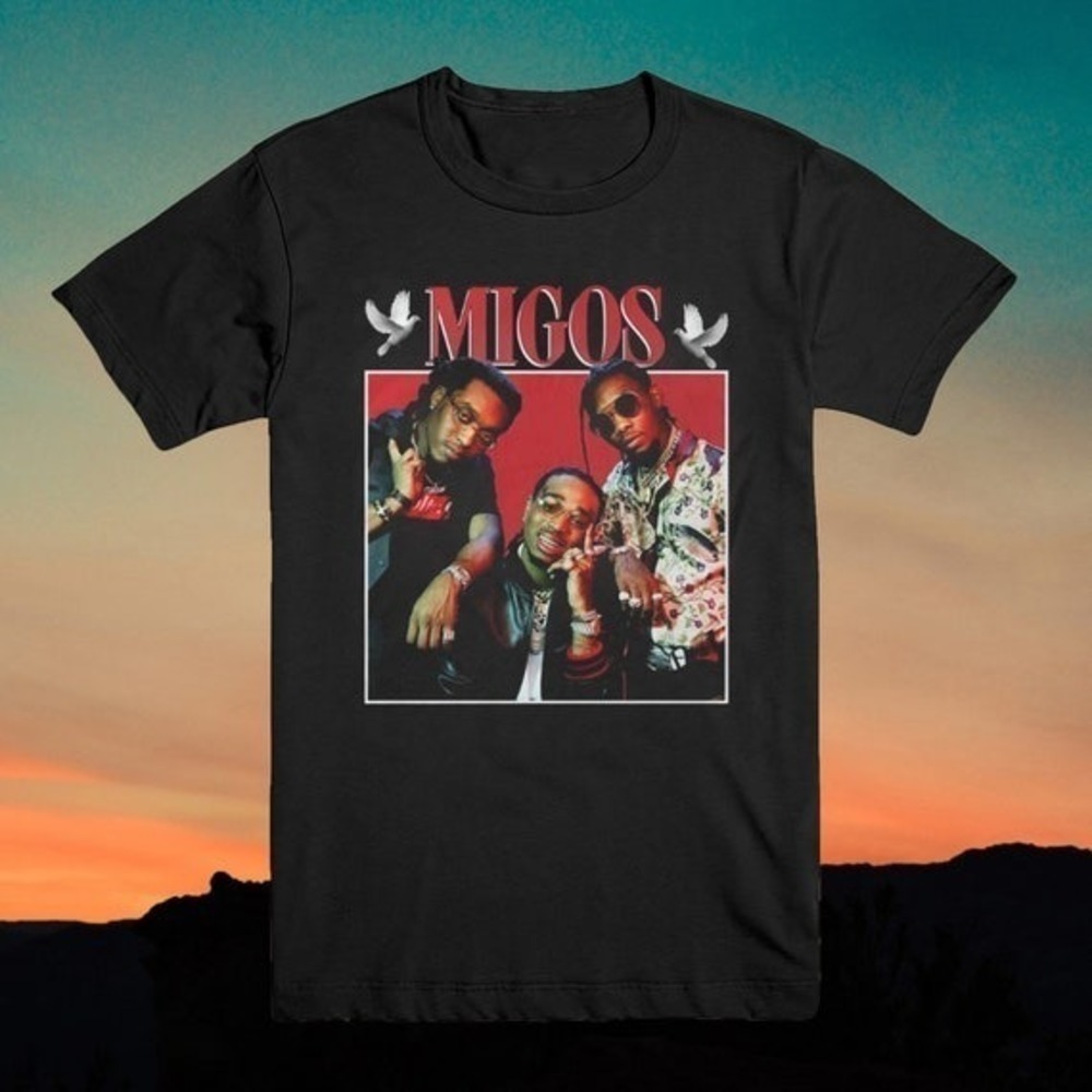 Migos 9s Retro Classic Graphic Hip Hop Rap Fan Unisex T-Shirt